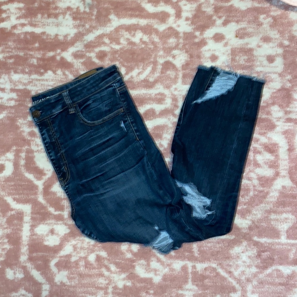 AE hi-rise jegging crop size 18 regular